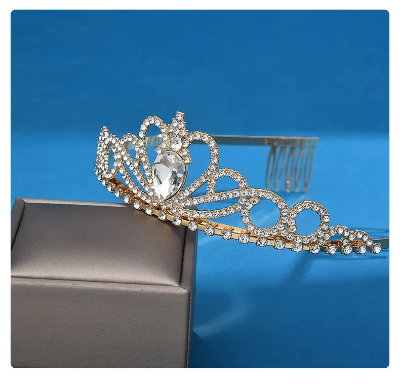 Crystal Crown Headband for Party & Wedding Banquet Dress Up — feature 13