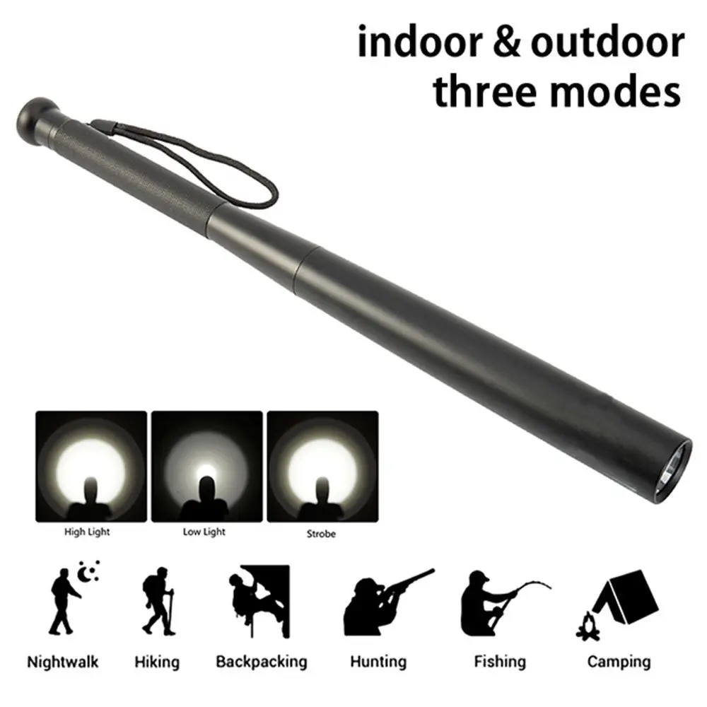 LED Aluminum Baseball Bat Self-Defense Security Patrol - Image 4