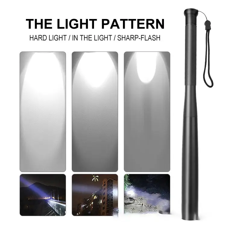 LED Aluminum Baseball Bat Self-Defense Security Patrol - Image 5