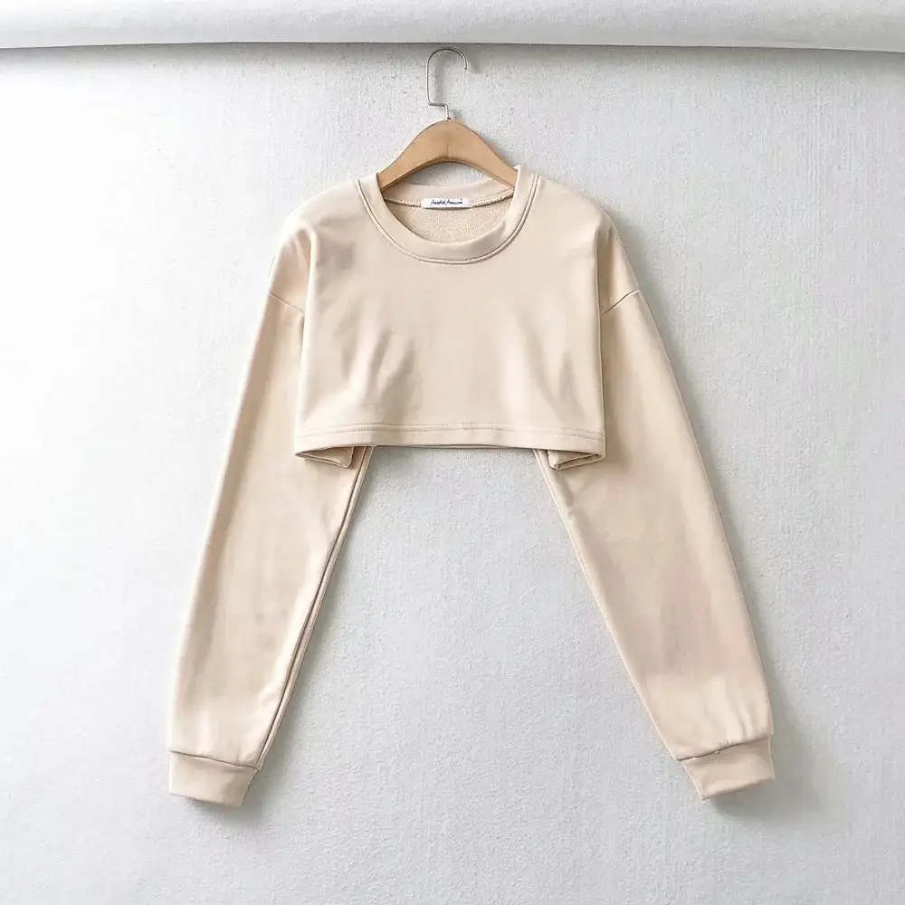 Loose Sweatshirt Shorts Set for Women Black Casual — feature 11