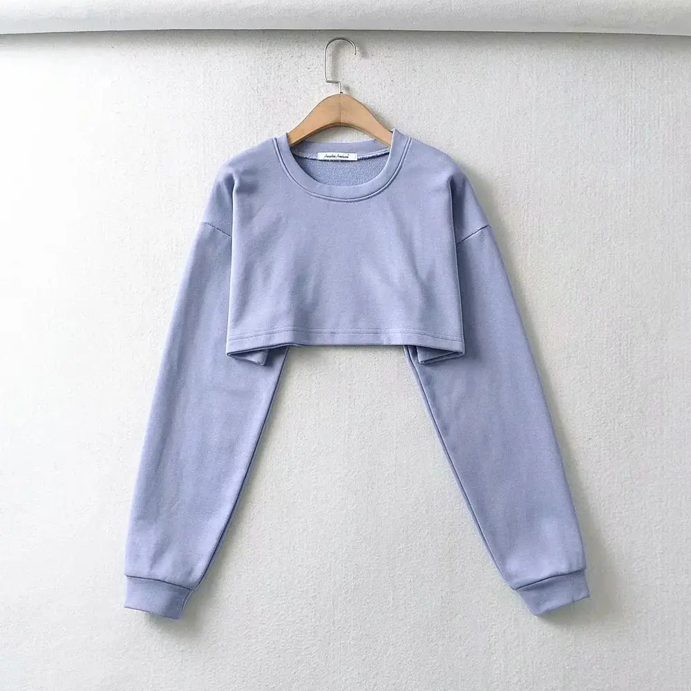 Loose Sweatshirt Shorts Set for Women Black Casual — feature 13