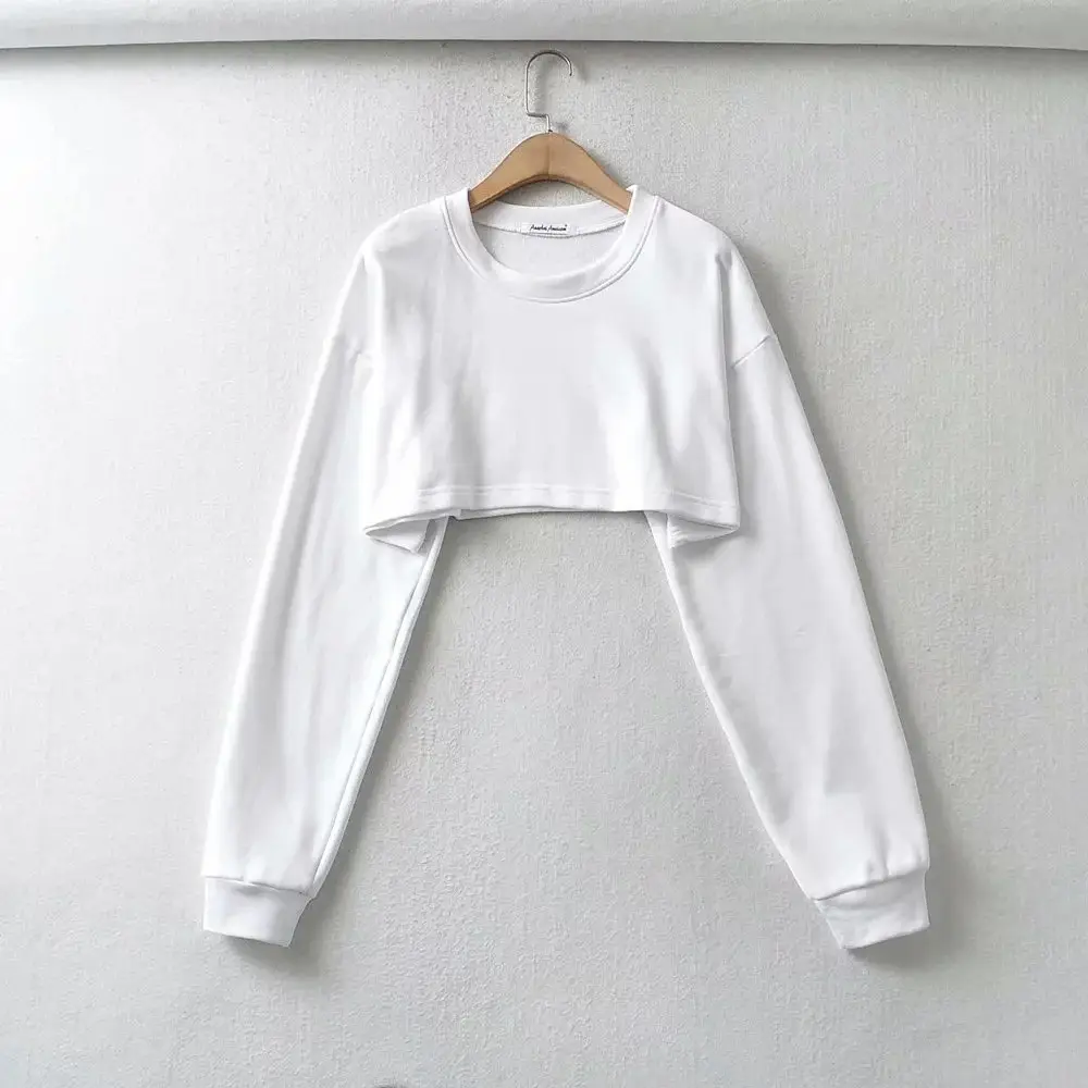 Loose Sweatshirt Shorts Set for Women Black Casual — feature 6