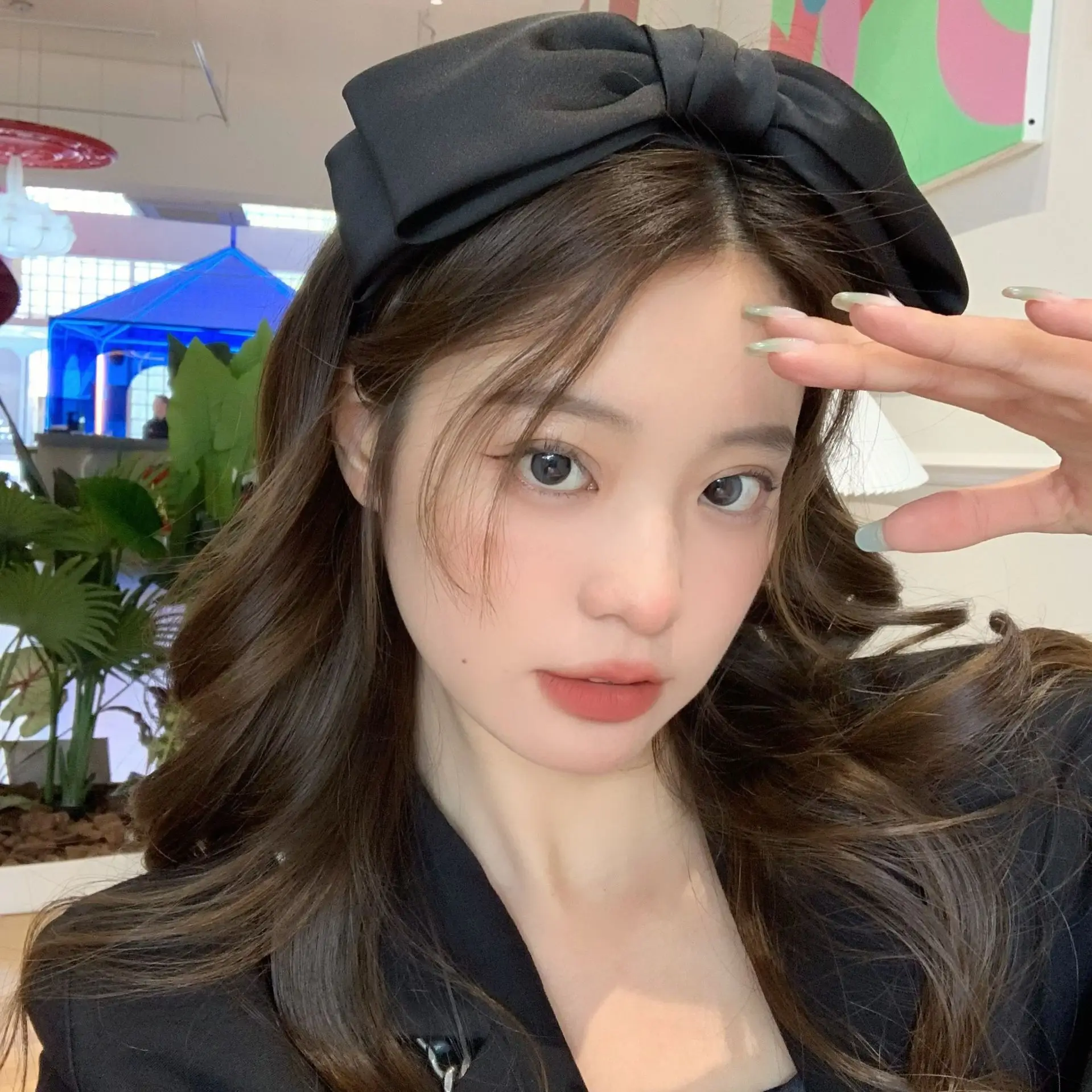 Black Big Bow Headband for Women High Quality - Image 6