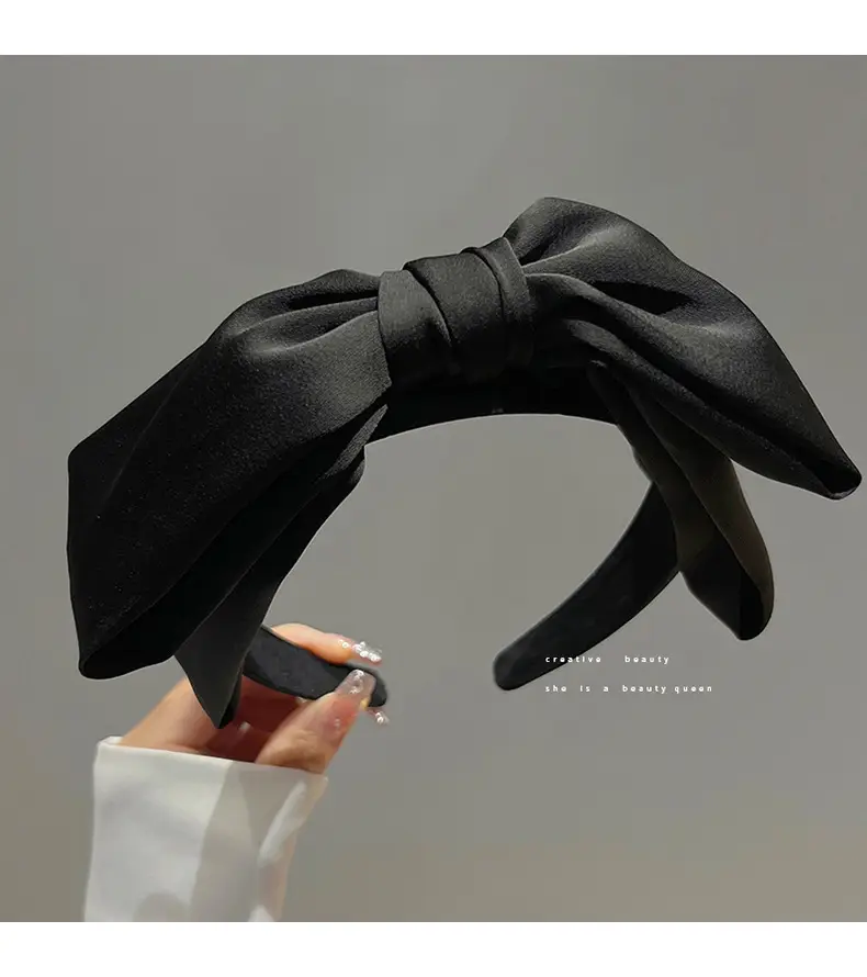 Black Big Bow Headband for Women High Quality — feature 7
