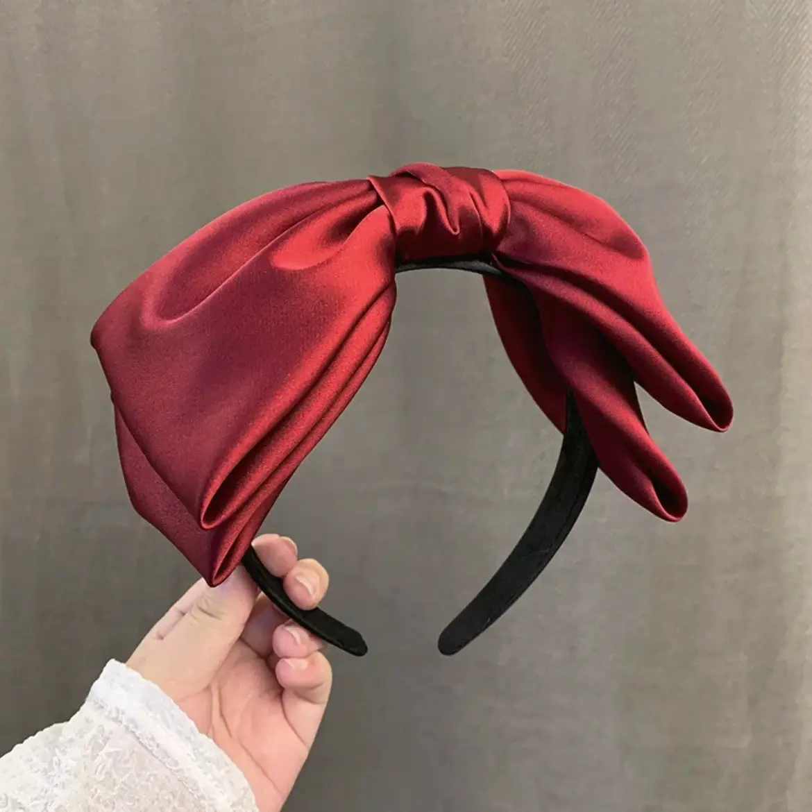 Black Big Bow Headband for Women High Quality - Image 2