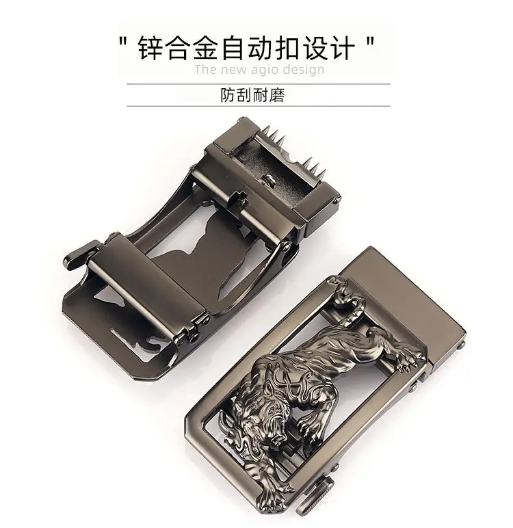 Men Green Embroidered Belt with Silver Buckle — feature 11