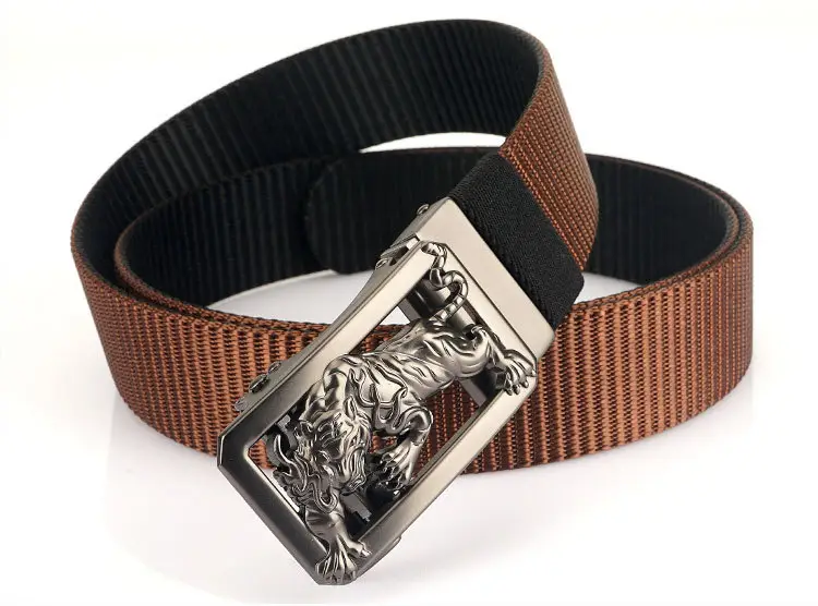Men Green Embroidered Belt with Silver Buckle — feature 21