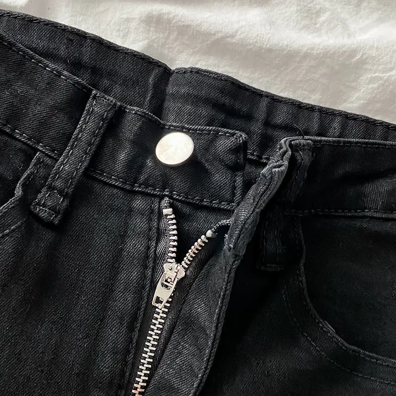 Black High Waist Slim Fit Jeans for Women - Image 7