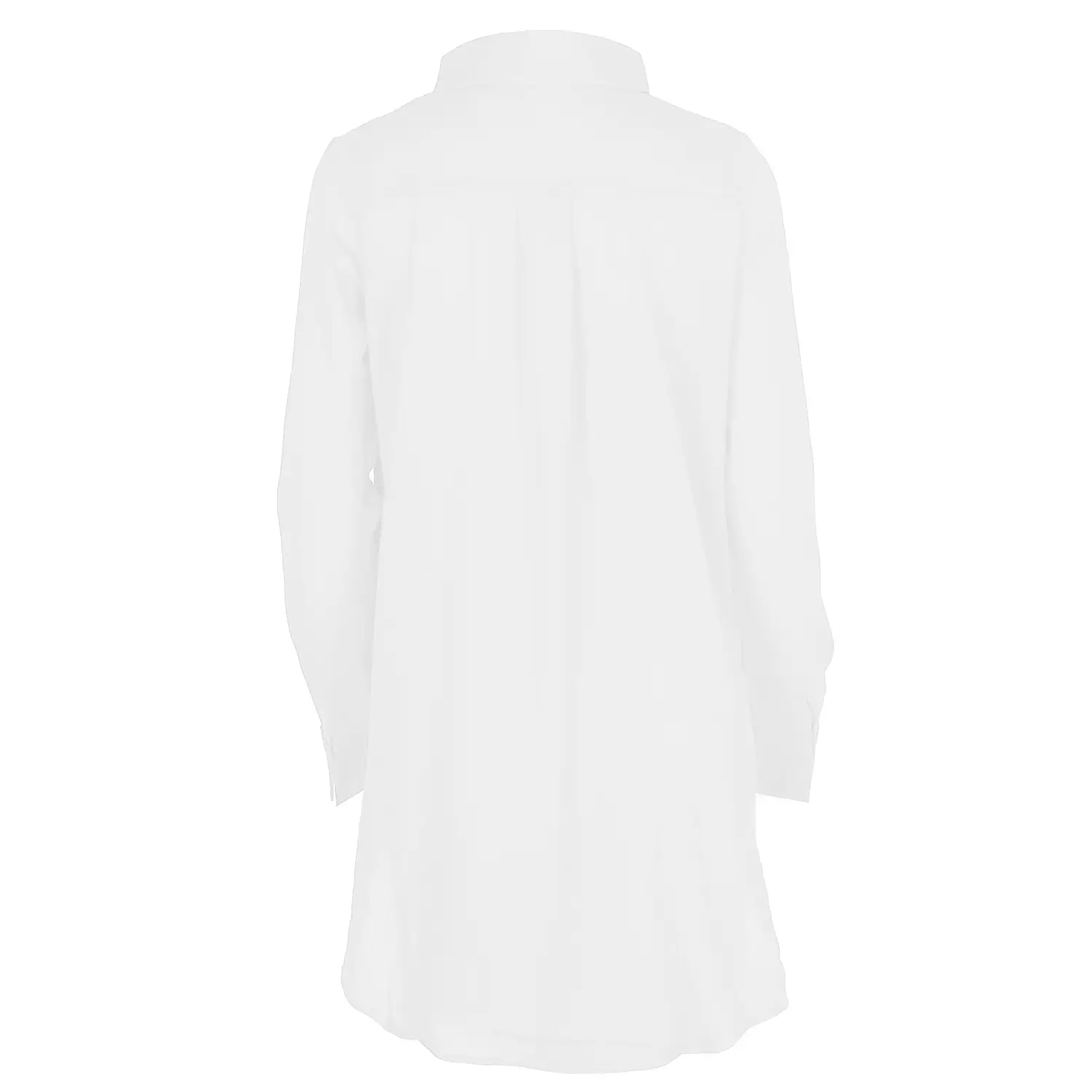 Women Red V-Neck Long Sleeve Chiffon Shirt — feature 10