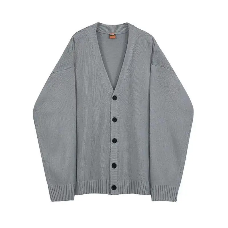 Men's Korean Style Knitted Cardigan Coat Spring Autumn Loose Super Popular