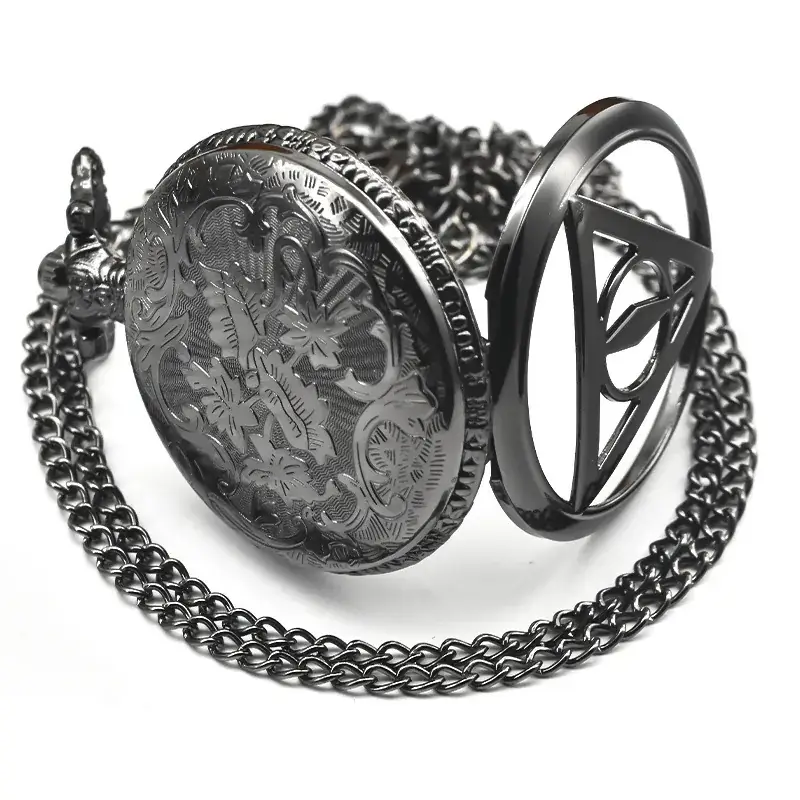Retro Deathly Hallows Pocket Watch with Necklace — feature 17