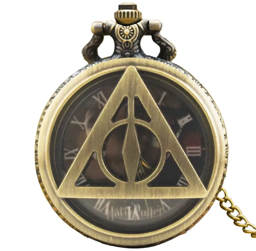 Retro Deathly Hallows Pocket Watch with Necklace — feature 4