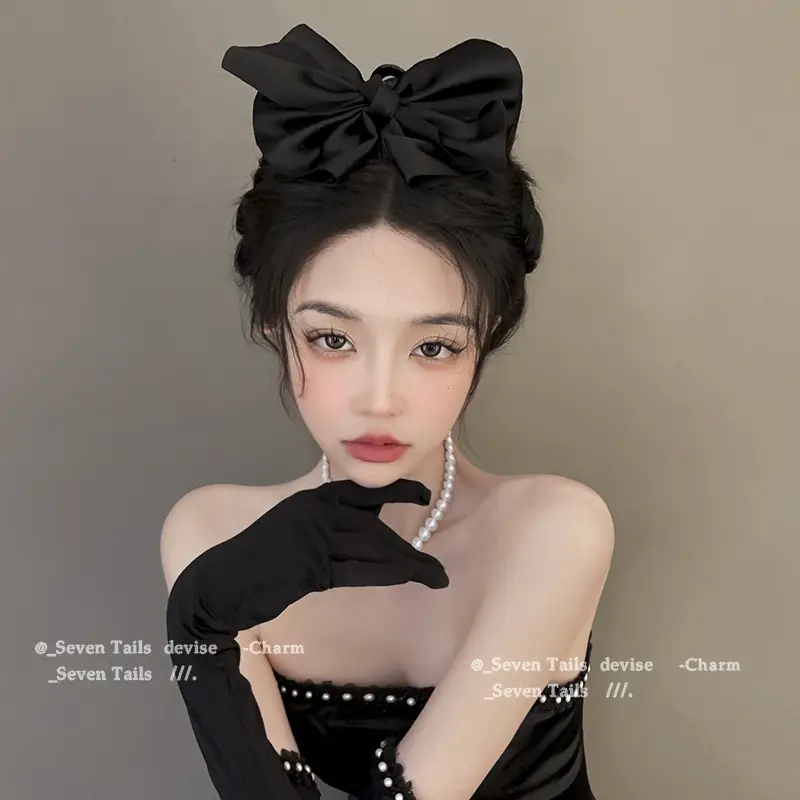 Black Hairpin Clip for Women Autumn Winter - Image 2