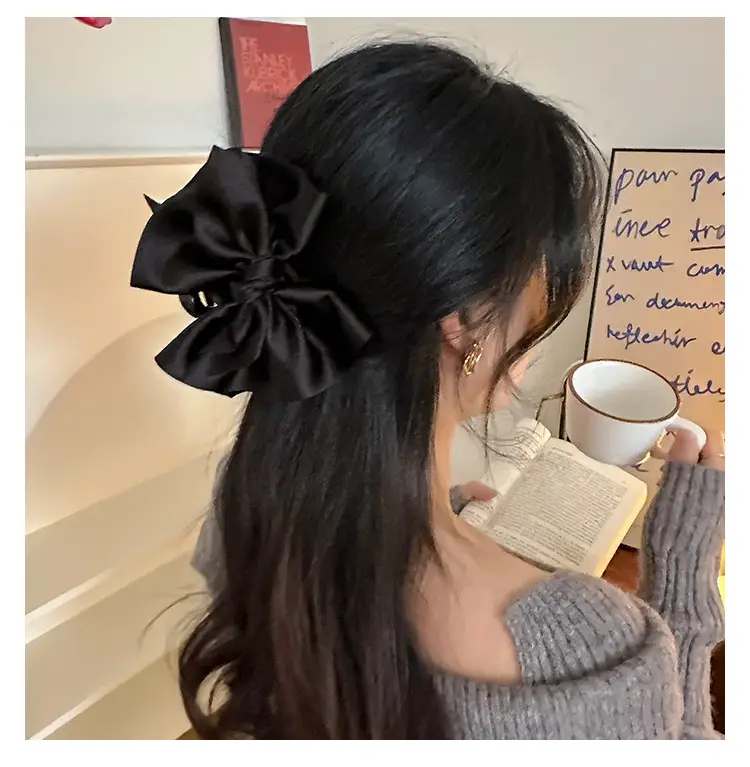 Black Hairpin Clip for Women Autumn Winter — feature 3