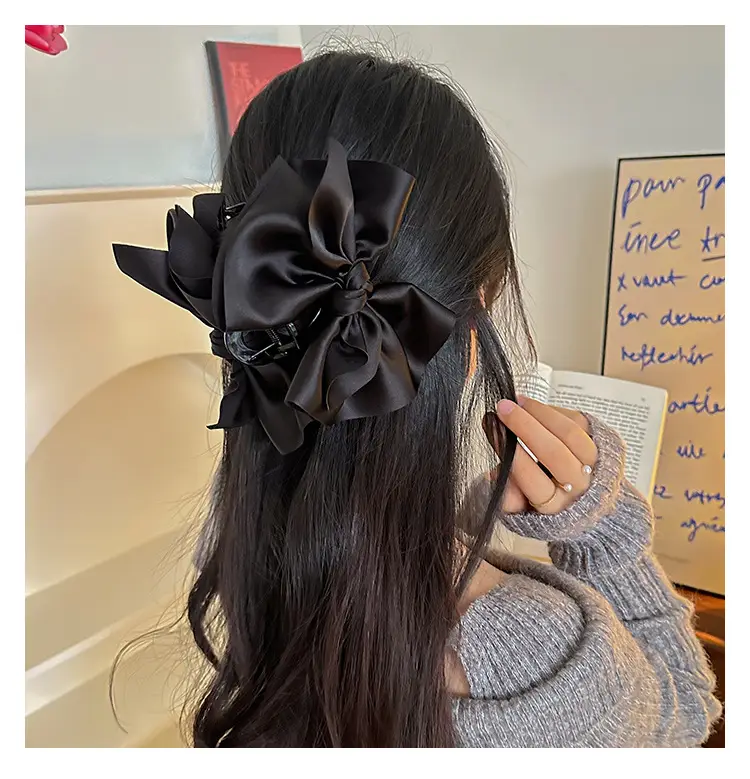 Black Hairpin Clip for Women Autumn Winter — feature 4