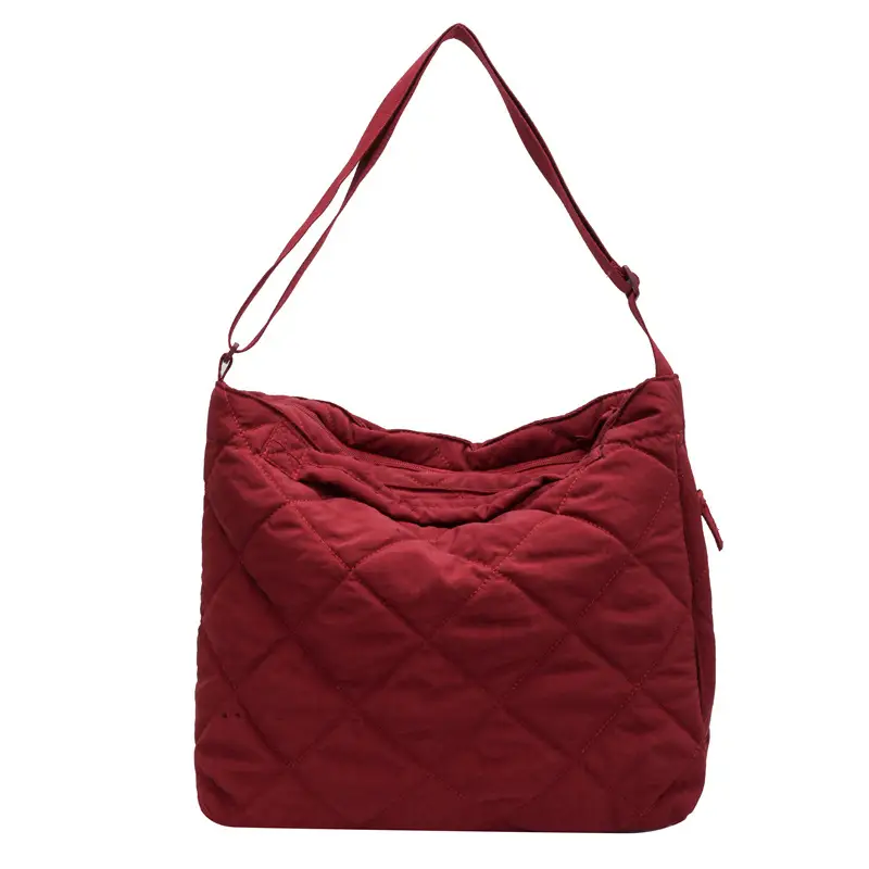 Autumn & Winter Crossbody Bag Waxy Cotton Large Capacity