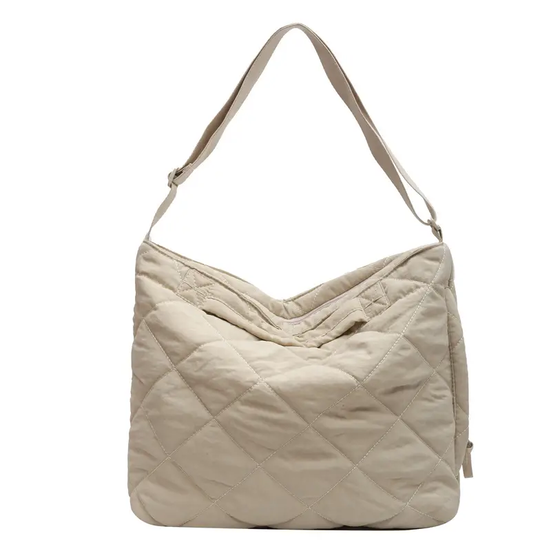 Autumn & Winter Crossbody Bag Waxy Cotton Large Capacity