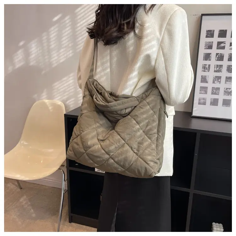 Autumn & Winter Crossbody Bag Waxy Cotton Large Capacity — feature 25