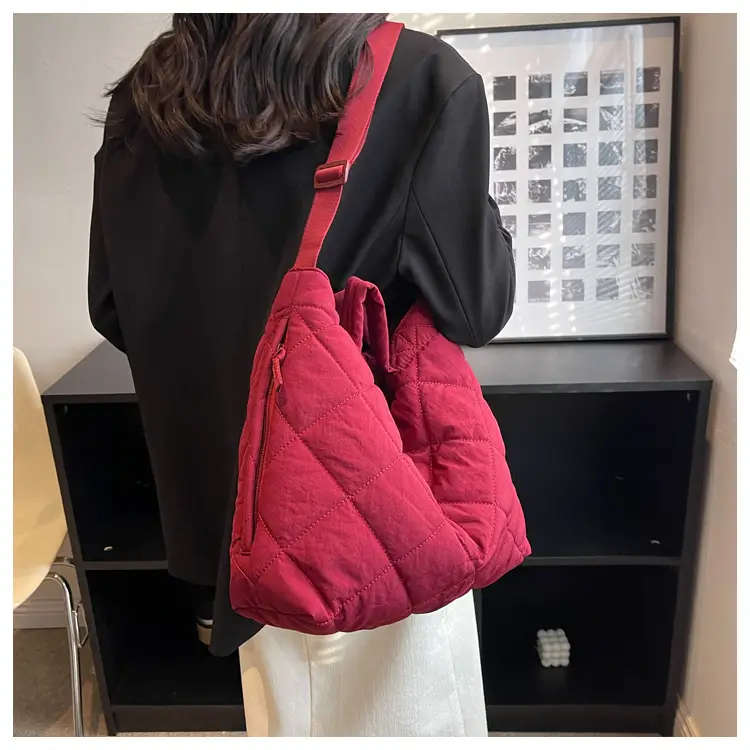 Autumn & Winter Crossbody Bag Waxy Cotton Large Capacity — feature 26