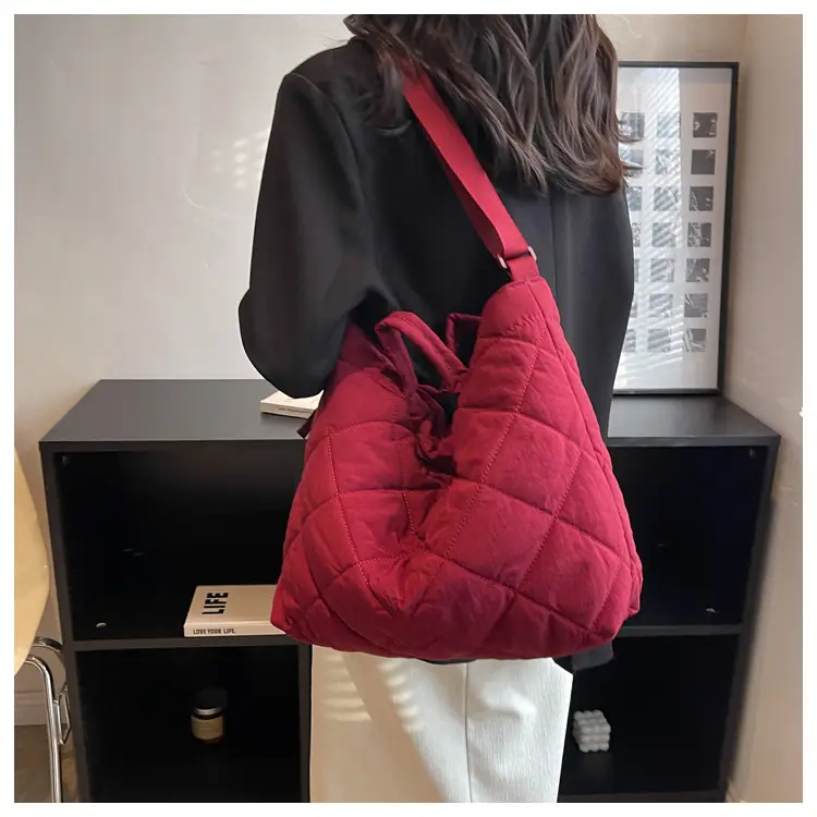 Autumn & Winter Crossbody Bag Waxy Cotton Large Capacity — feature 29