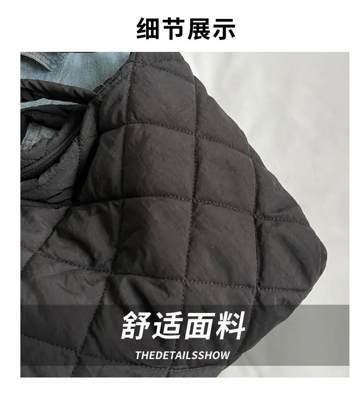 Autumn & Winter Crossbody Bag Waxy Cotton Large Capacity — feature 3
