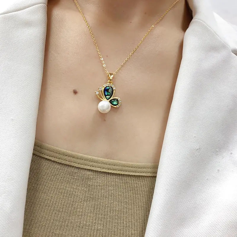 Natural Freshwater Pearl Pendant Set for Women - Image 4