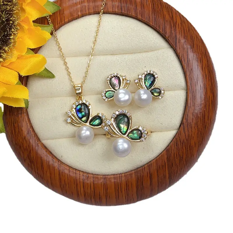 Natural Freshwater Pearl Pendant Set for Women - Image 5
