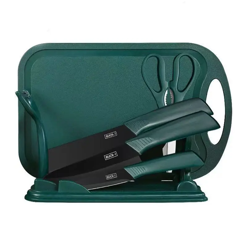 Stainless Steel Two-In-One Kitchen Knife Set - Image 25