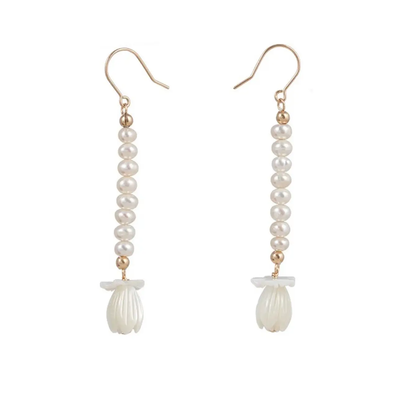 Natural Pearl Earrings for Women with Long Design - Image 5