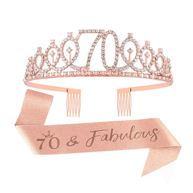 European & American Birthday Crown with Rhinestones - Image 10