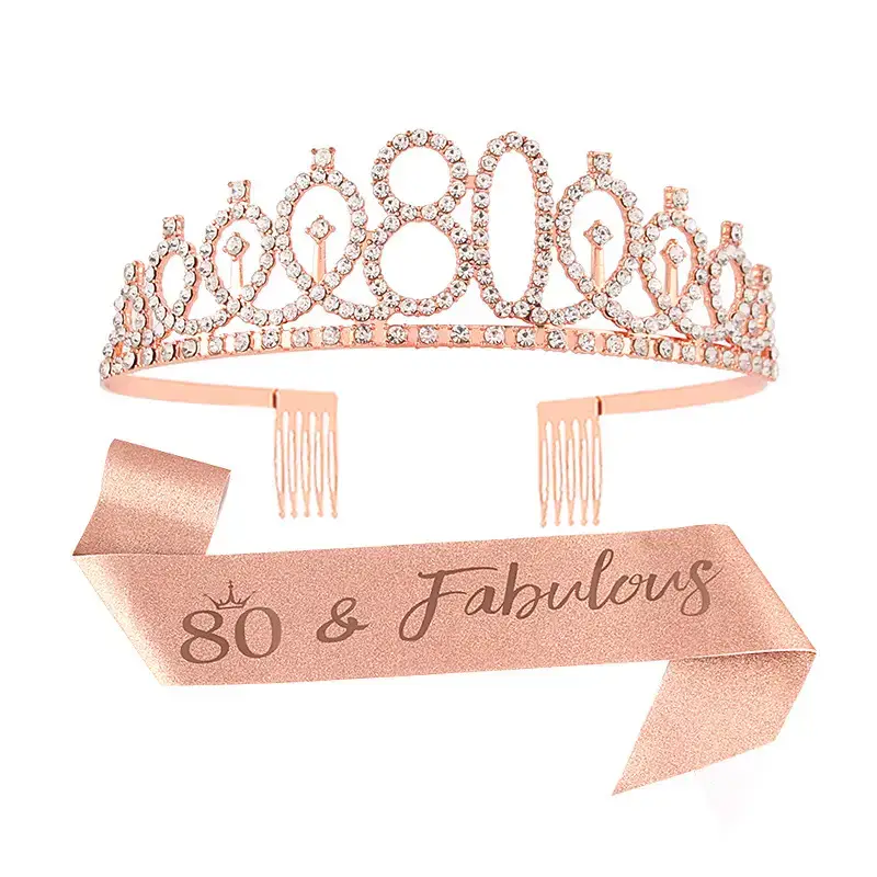 European & American Birthday Crown with Rhinestones - Image 11