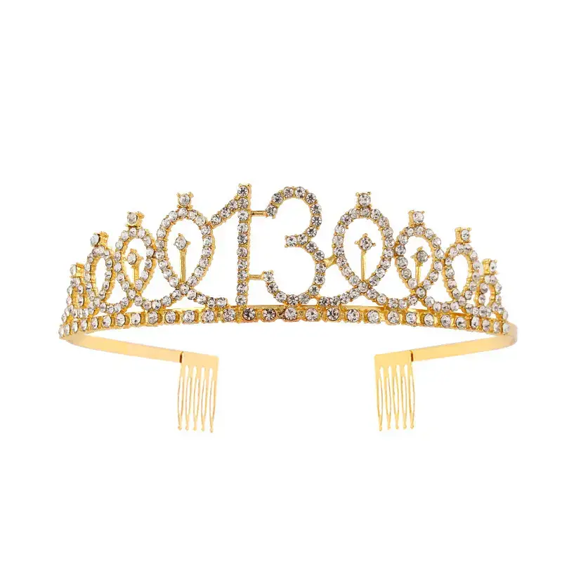 European & American Birthday Crown with Rhinestones - Image 13