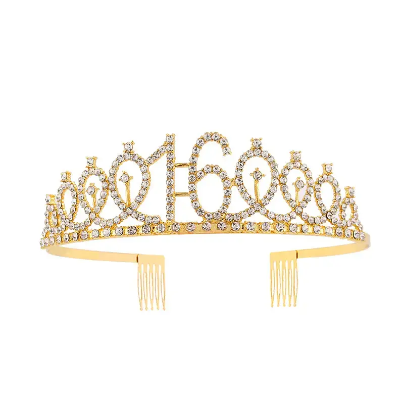 European & American Birthday Crown with Rhinestones - Image 14