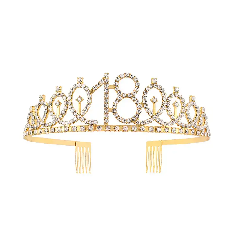 European & American Birthday Crown with Rhinestones - Image 15