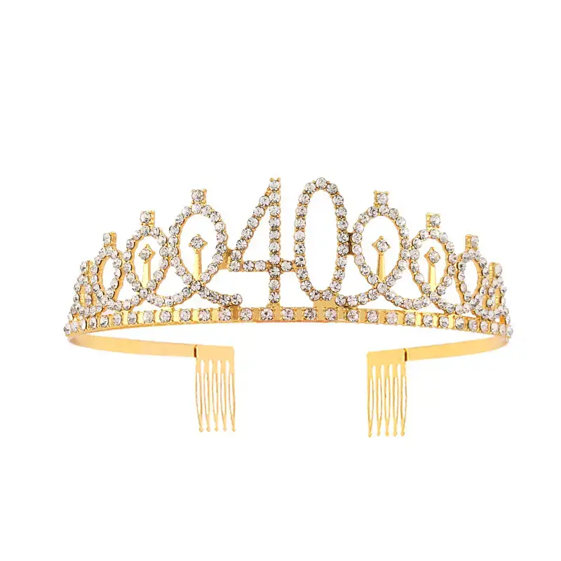 European & American Birthday Crown with Rhinestones - Image 18