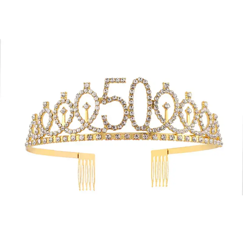 European & American Birthday Crown with Rhinestones - Image 19