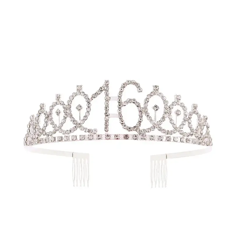 European & American Birthday Crown with Rhinestones - Image 25