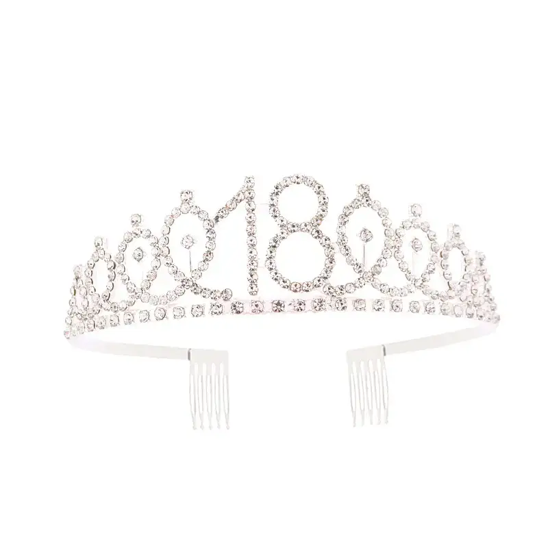 European & American Birthday Crown with Rhinestones - Image 26