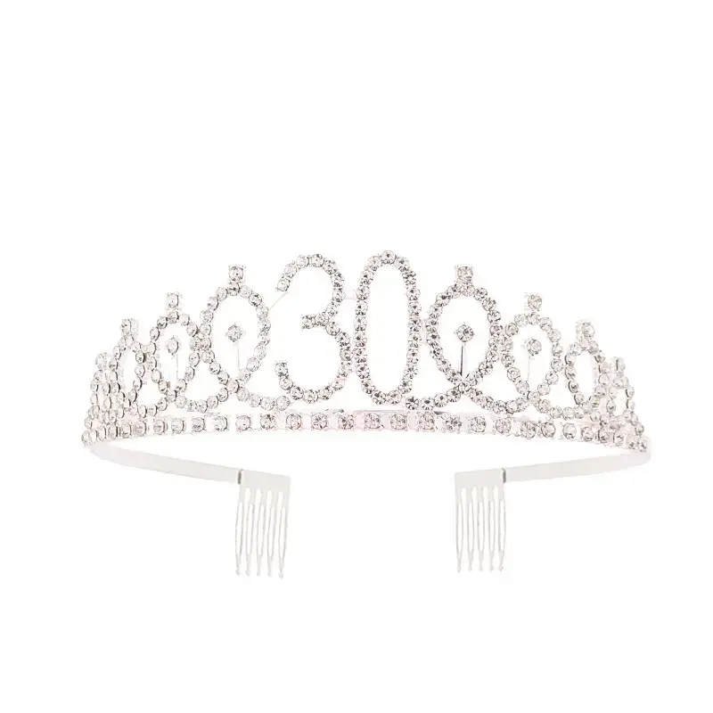 European & American Birthday Crown with Rhinestones - Image 28