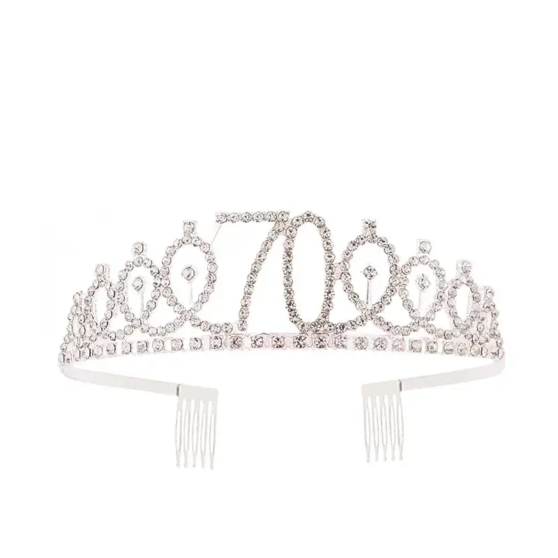 European & American Birthday Crown with Rhinestones - Image 32