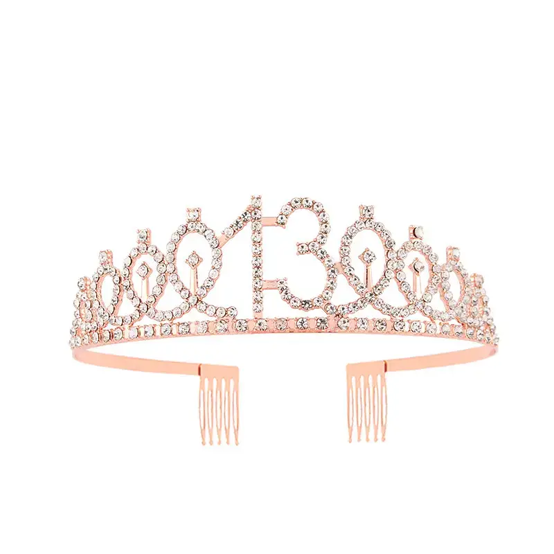 European & American Birthday Crown with Rhinestones - Image 35