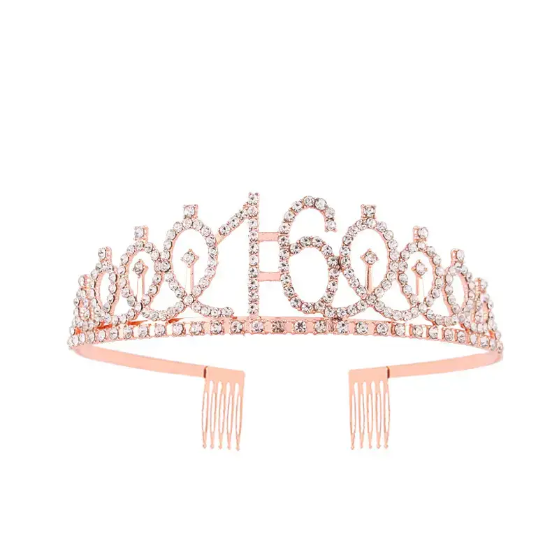 European & American Birthday Crown with Rhinestones - Image 36