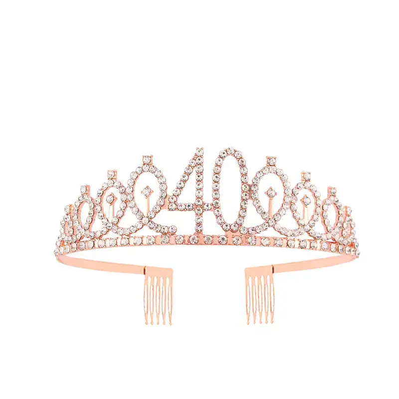 European & American Birthday Crown with Rhinestones - Image 40