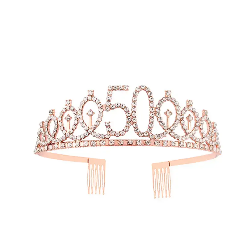 European & American Birthday Crown with Rhinestones - Image 41