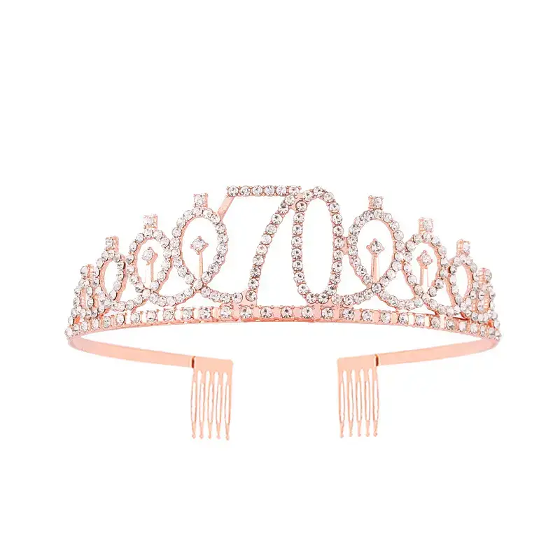 European & American Birthday Crown with Rhinestones - Image 43