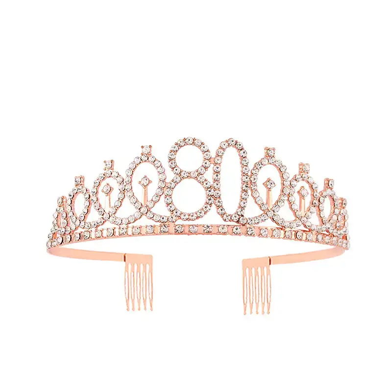 European & American Birthday Crown with Rhinestones - Image 44