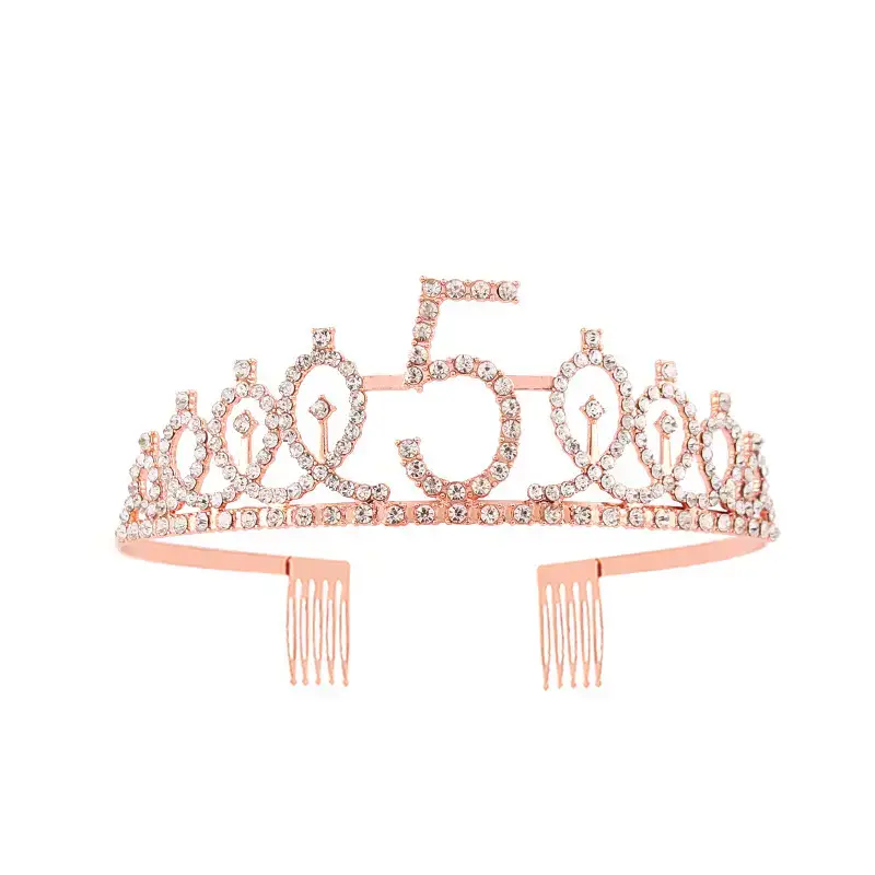 European & American Birthday Crown with Rhinestones - Image 47