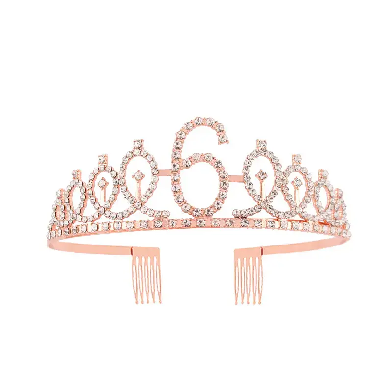 European & American Birthday Crown with Rhinestones - Image 48
