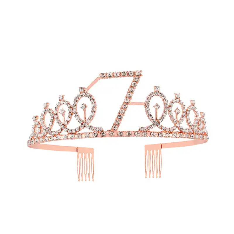 European & American Birthday Crown with Rhinestones - Image 49