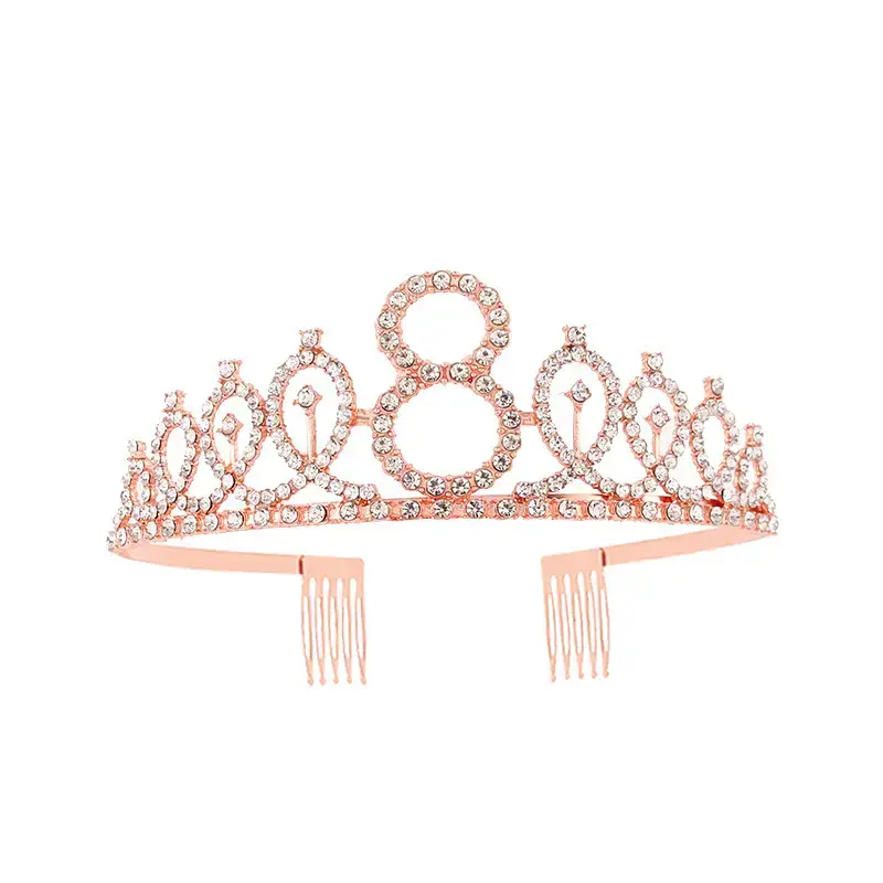 European & American Birthday Crown with Rhinestones - Image 50